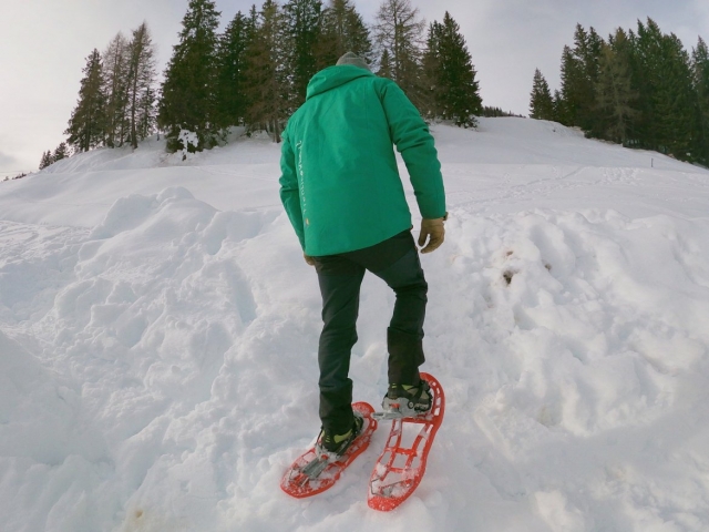  Raquetas de nieve en la cerro. 