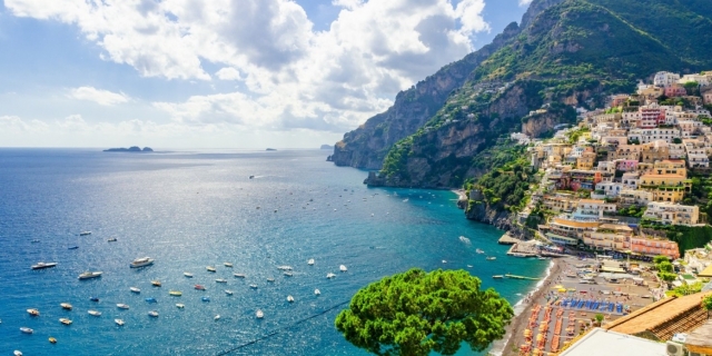  Vista de la costa de Amalfi 