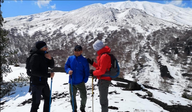  trekking en la nieve 