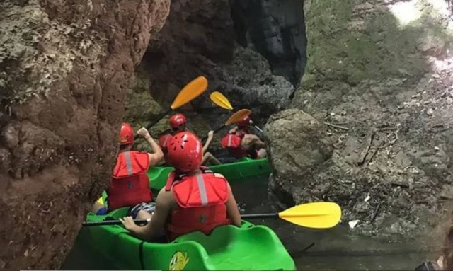Canoa en grupo 