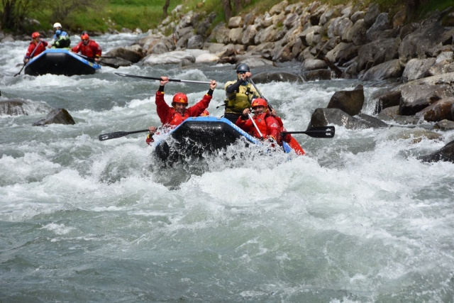 Rafting en el río Noce en Val di Sole 3 horas