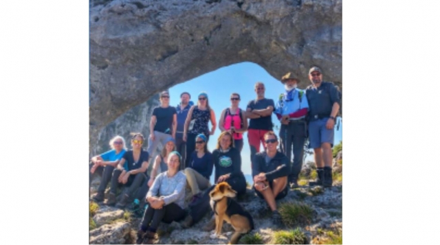  Grupo en la cima de la ruta 