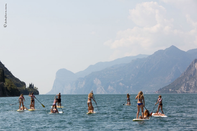  SUP en el lago de Garda