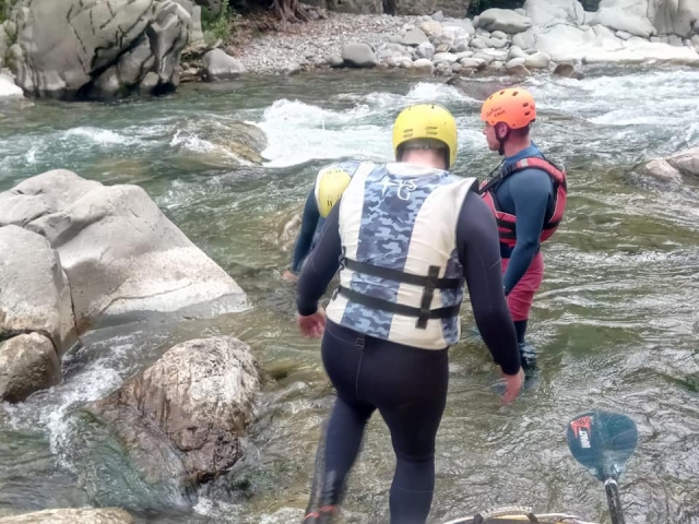  Antes de entrar al agua 