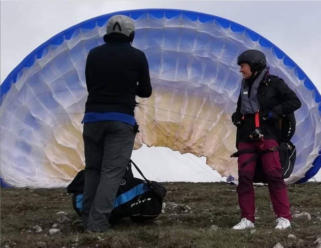 vuela en parapenle biplaza