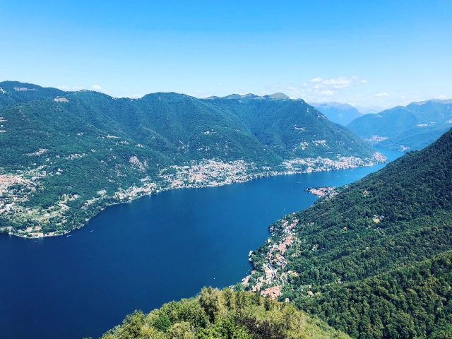  Hermosa vista del lago de Como 