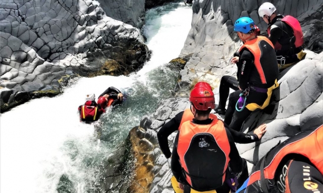 Bodyrafting en Sicilia