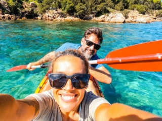 Tour en kayak de 3 horas por el golfo de Olbia