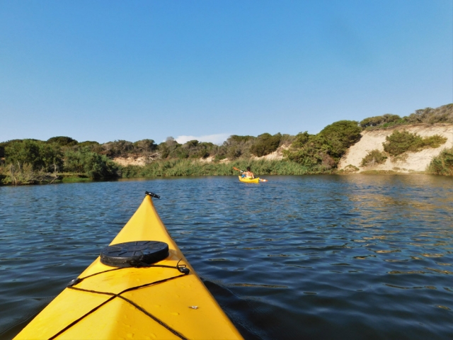  Duranle la excursión en kayak 