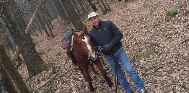  En el bosque a caballo 