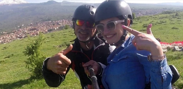 Emoción antes del vuelo