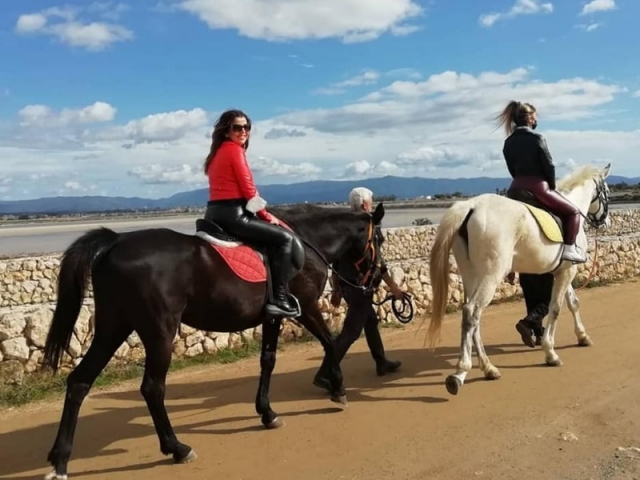 Paseo a caballo Parque Molentargius 1 hora