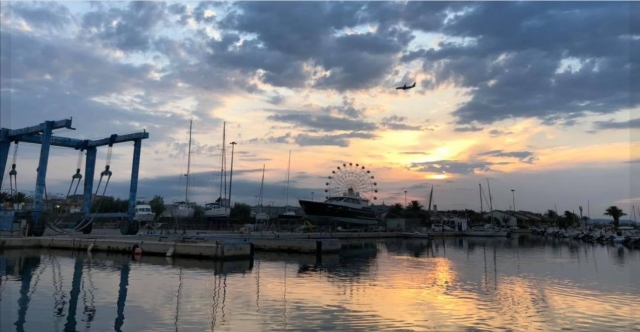 Colores espectaculares en el agua