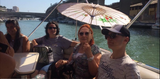 Disfrutando del día