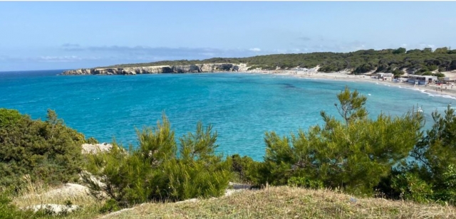 Mar azul de Apulia