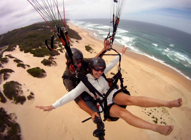 parapenle en el mar 