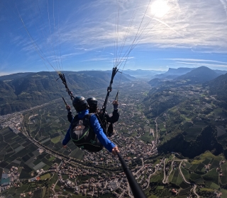 Vuelo en parapente Monte San Vigilio foto y vídeo 20'