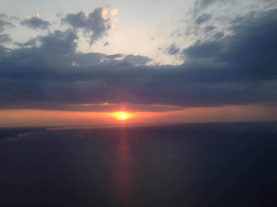  una puesta de sol única 