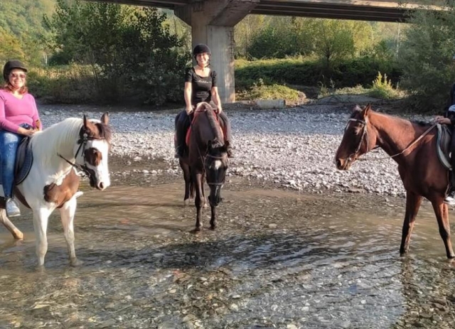 Pbaños a caballo para expertos en el valle de Scrivia 2h