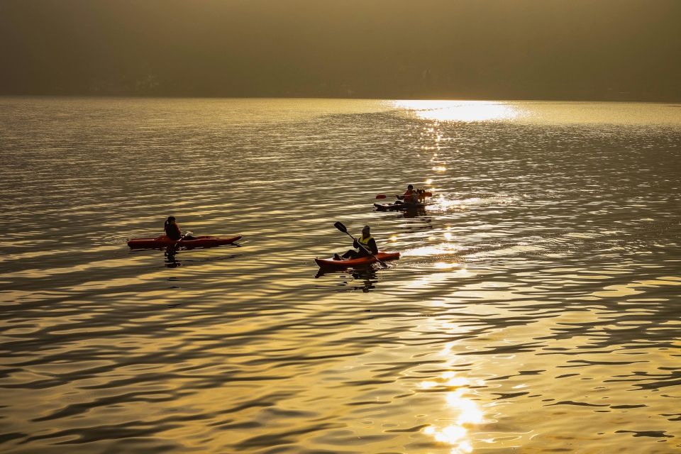  Lago al atardecer 
