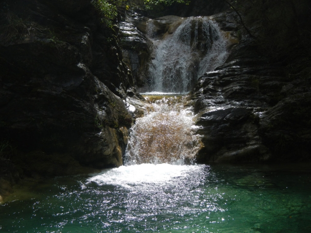  cascada en el cañón de fanghetto 
