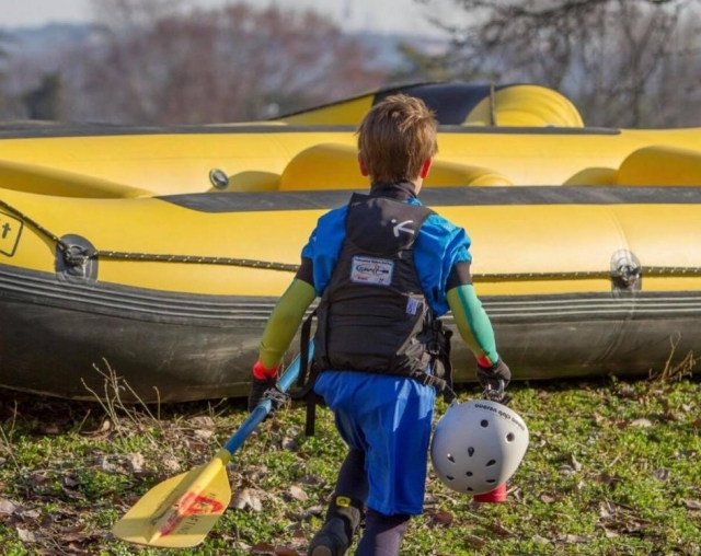 Rafting de 3 horas para niños de 3 a 12 años en el río Adige