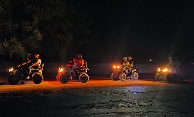 excursión nocturna en cuatrimoto para todos 