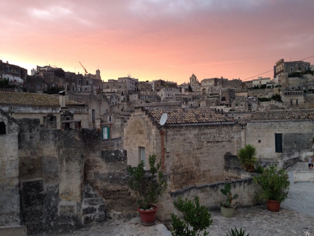  vemos el atardecer en Matera 