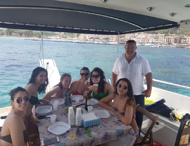 almuerzo en Capo Zafferano