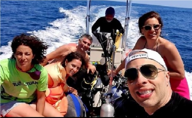  grupo en el barco