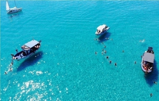  en barco en Capo Vaticano 
