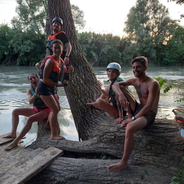  relajación después del kayak 