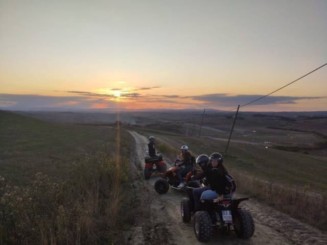 excursión al atardecer