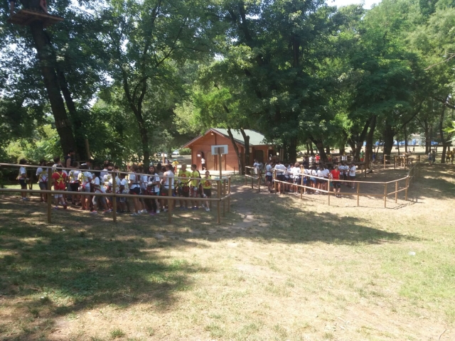  chicos en el parque 