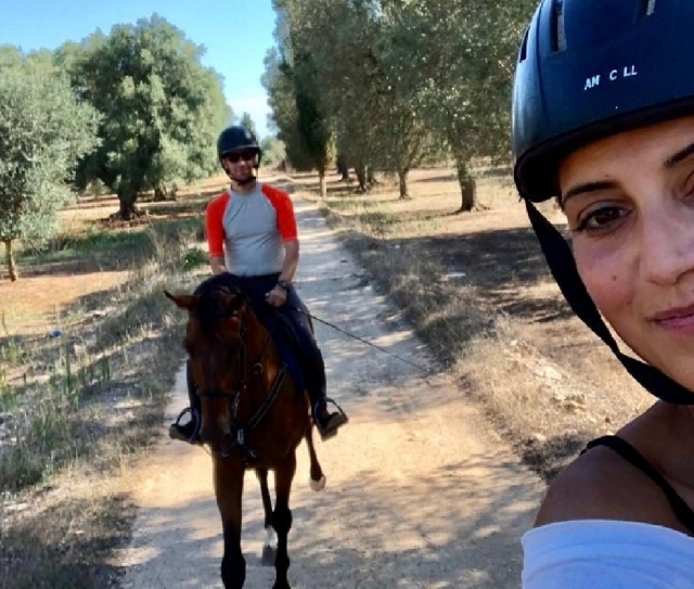 a caballo en Oria 