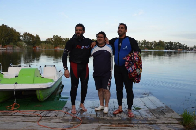 Foto después de la prueba con el flyboard 