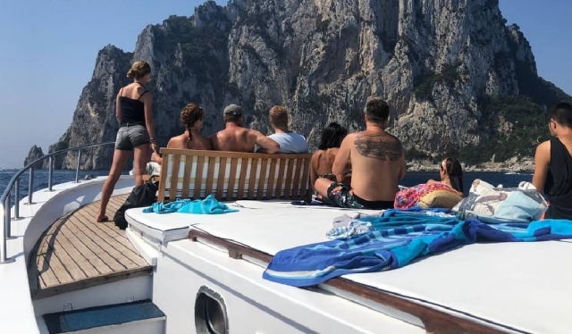  en barco duranle las vacaciones 