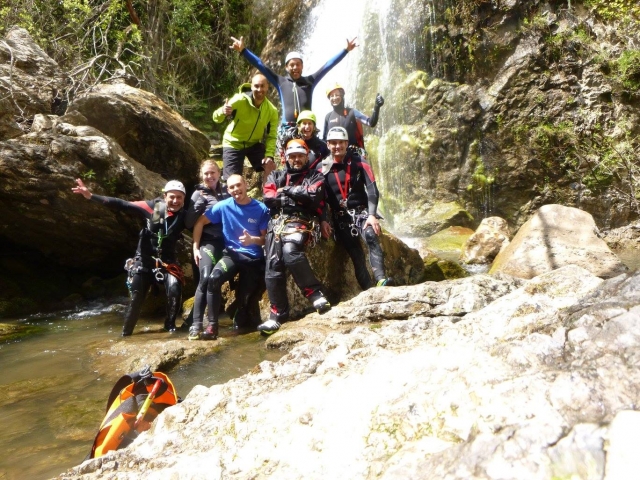  barranquismo con amigos 