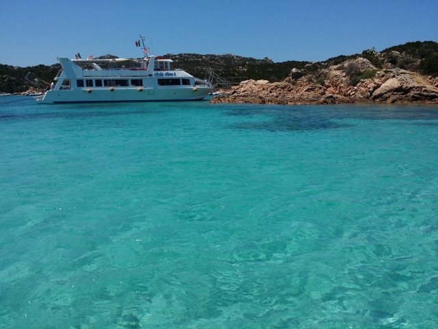  en barco en La Maddalena 