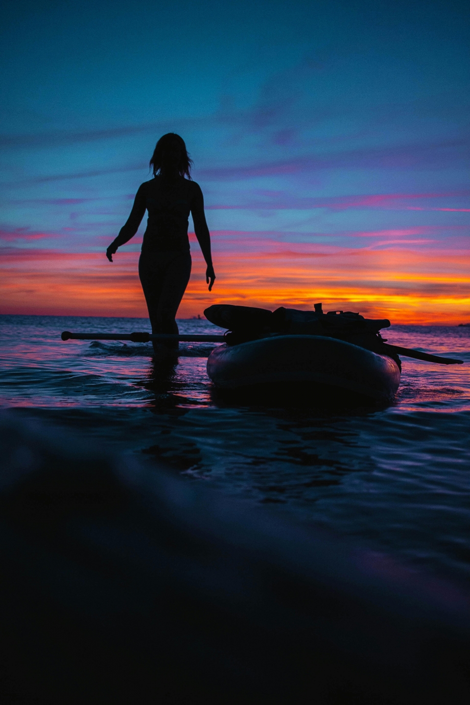  Atardecer en la playa