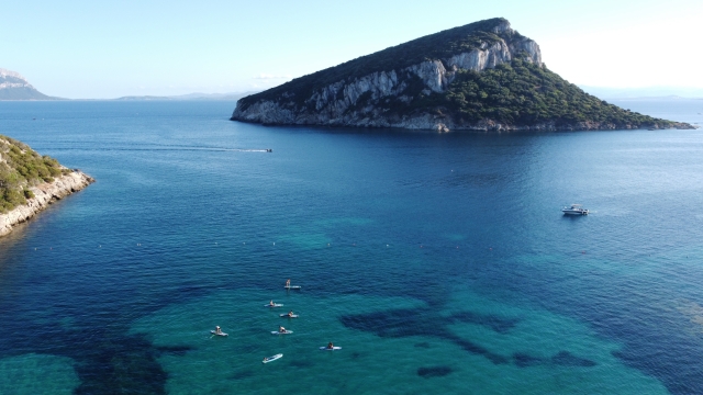 en SUP en Golfo Aranci 