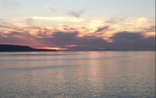  puesta de sol en el estrés