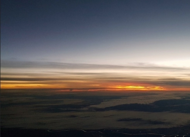  atardecer desde el cielo 