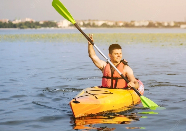  pbaños en canoa por el lago de como 
