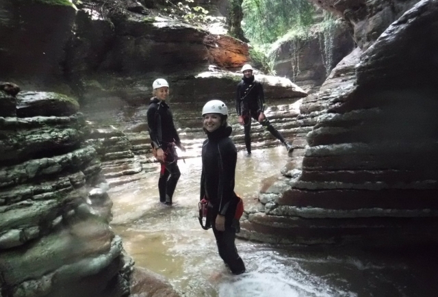 barranquismo en los dolomitas