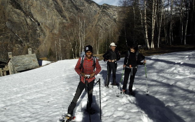  Caminando en grupo 