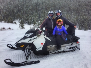 Tour en moto de nieve biplaza Auronzo di Cadore 40m