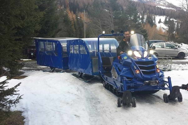  Iniciar el recorrido en motos de nieve