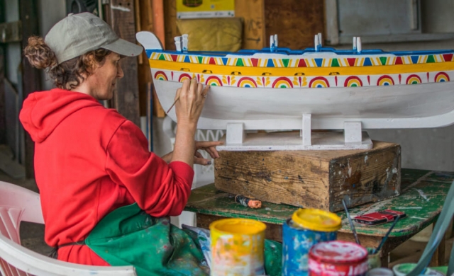 famoso decorador del antiguo astillero 