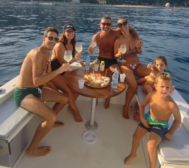  En barco con amigos 